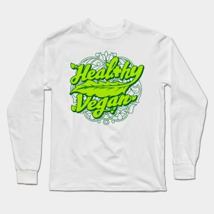 healthy vegan Long Sleeve T-Shirt